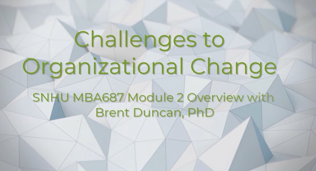 Challenges to organizational change 