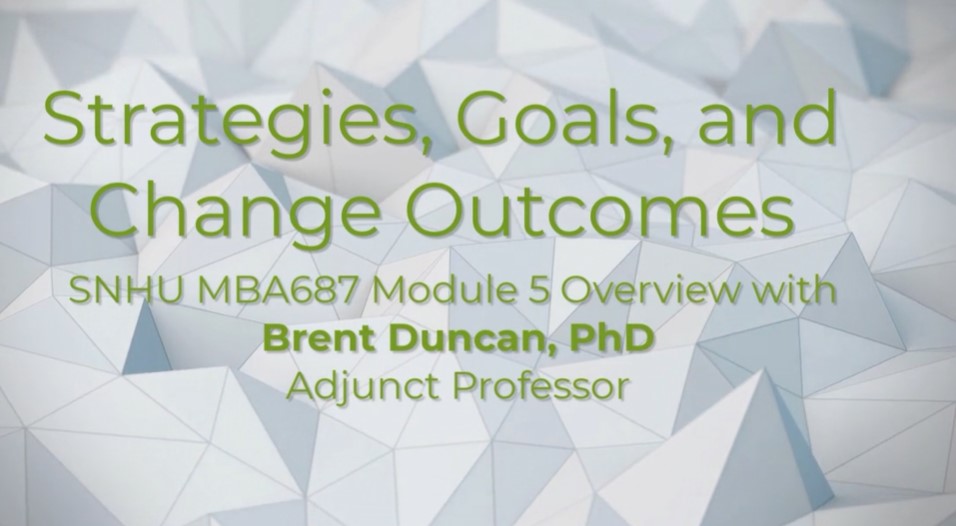 Strategies, Goals, and Change Outcomes
